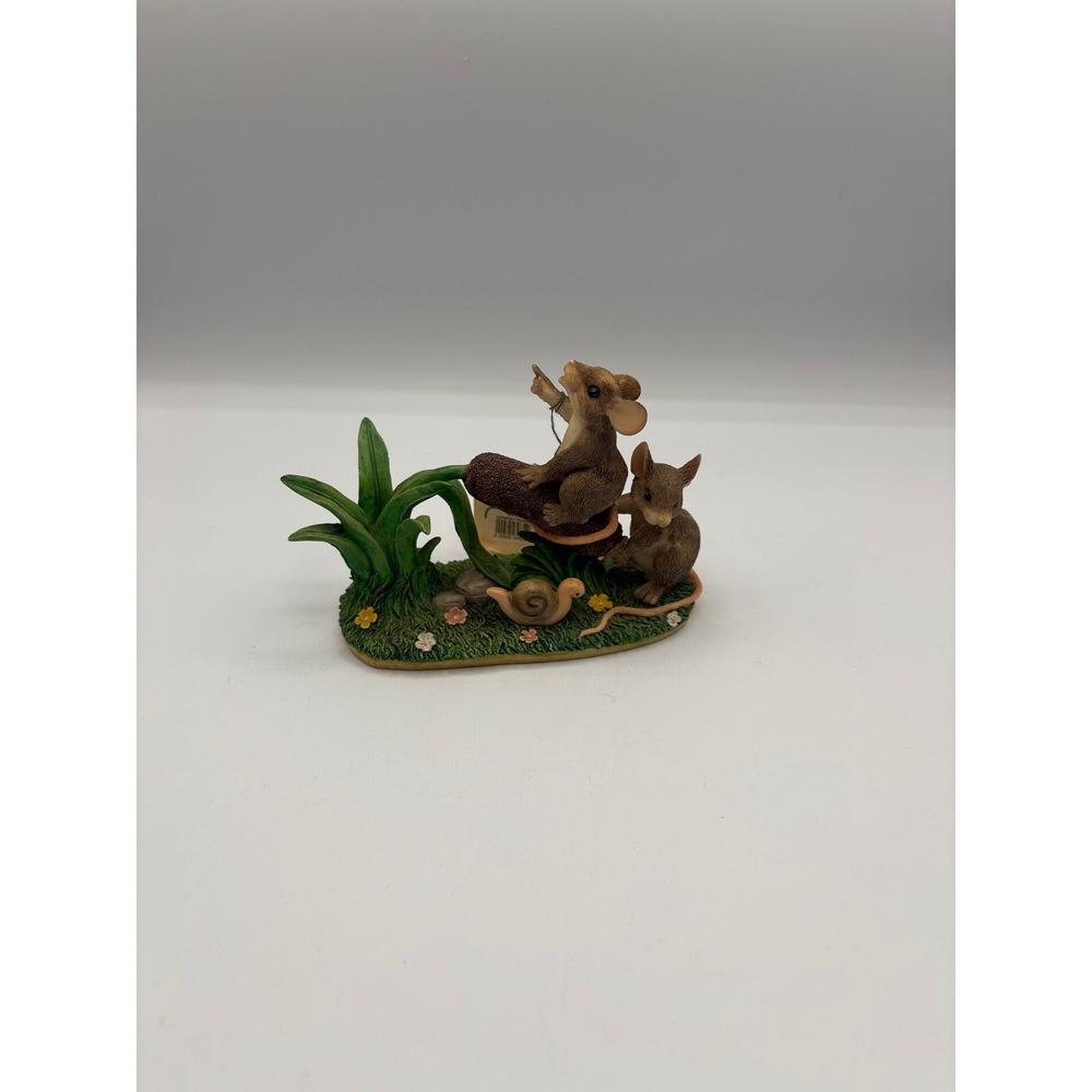 Charming Tails Cattail Catapult Mouse Figurine Dean Griff 87/448 Fitz‎ and Floyd